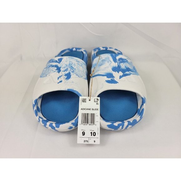 Adidas Adicane Cloud White Pulse Blue Slides Sandals Size Men 9 Womens 10 HQ9913 - Picture 8 of 10